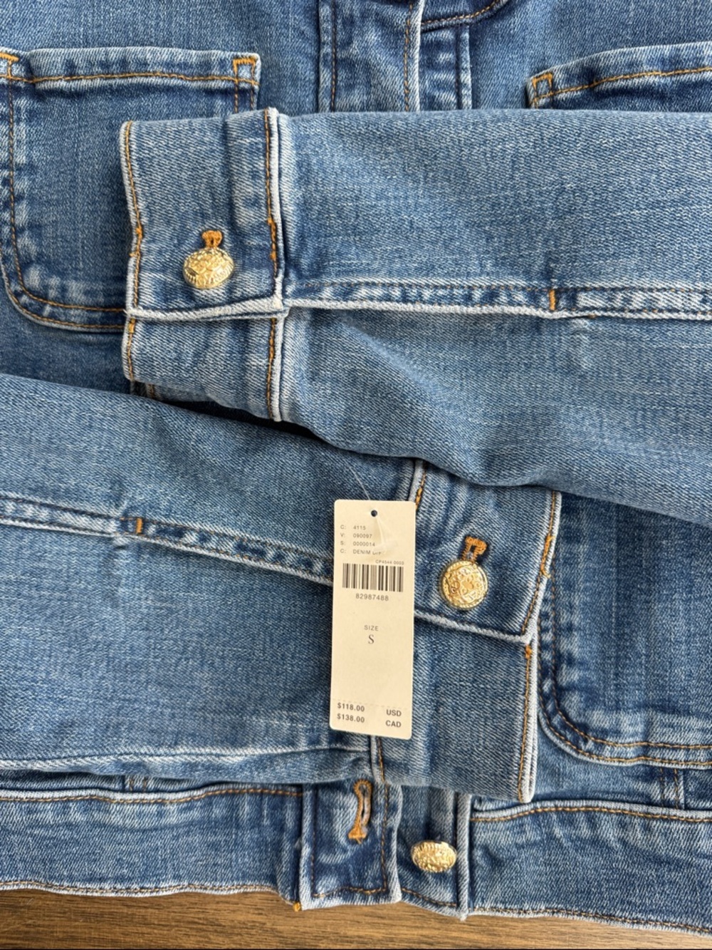 NWT Anthropologie Maeve Coco Denim Jacket - Picture 11 of 13